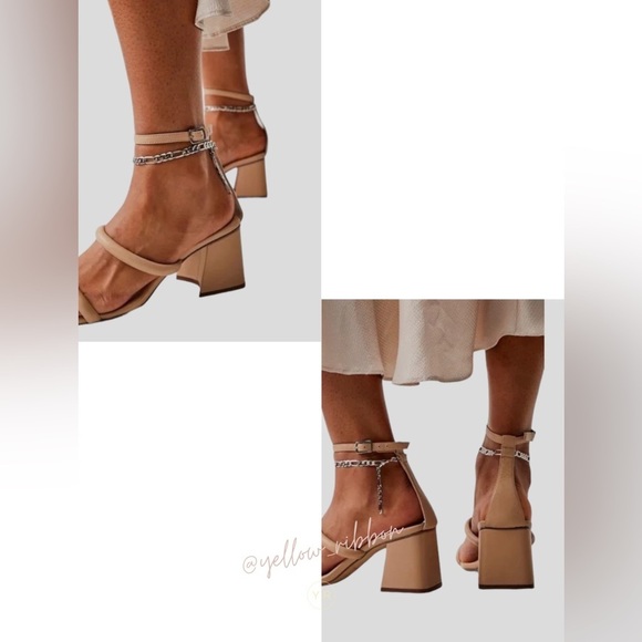 🆕 Free People Parker Chain Heel | Dune | Size US 9 - Picture 4 of 7